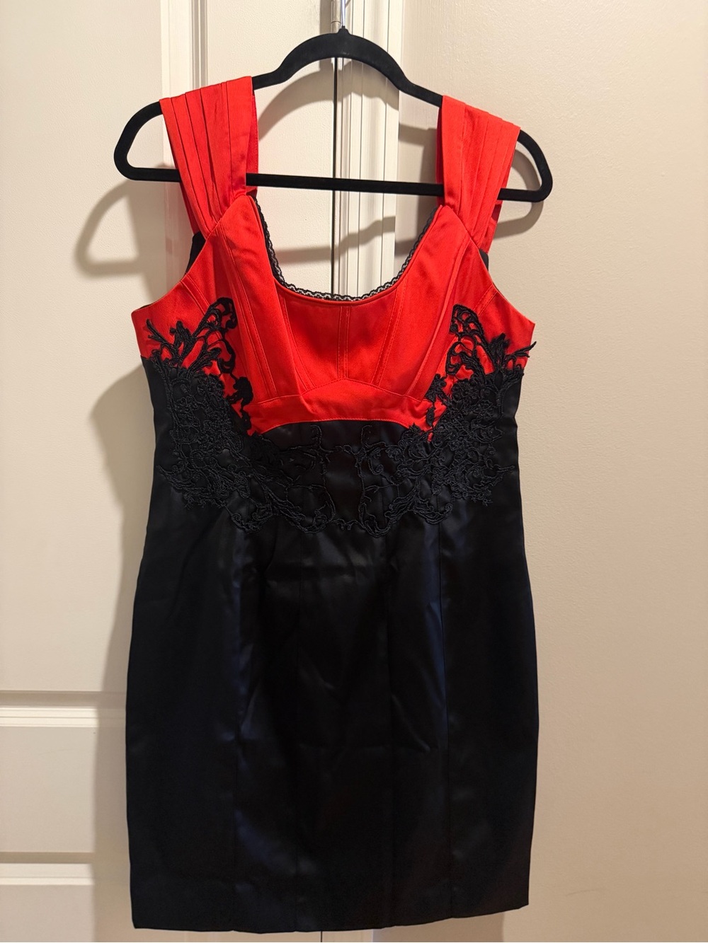 Karen Millen vintage-inspired Karen Millen satin cocktail dress